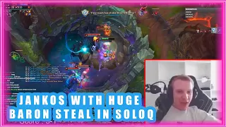 Jankos With HUGE BARON STEAL in SoloQ