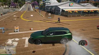 Grand Theft Auto V: Trevor taunting tough guys at the pier