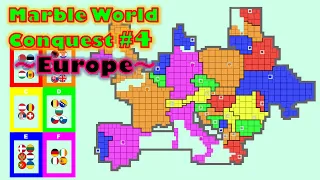 Marble World Conquest #4 ～World Territory War by 32 European countries～ in algodoo | Marble Factory