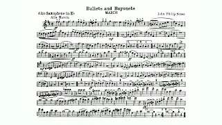 Bullets and Bayonet March by John Philip Sousa - E-flat Clarinet Alto Saxophone