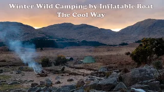 Winter Wild Camping by Inflatable Boat
