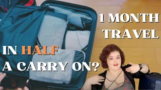 1 Month of Travel in HALF a Carry On Suitcase? (What I Pack As A Plus Sized Minimalistic Traveler)