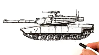 How to draw a Tank Abrams