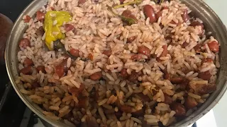 Authentic Jamaican RICE & PEAS, fresh coconut milk