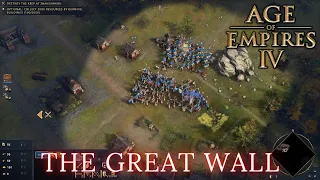 Age Of Empires 4 - THE GREAT WALL (Hard)