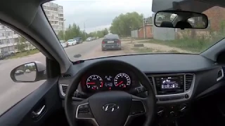 Hyundai Solaris (accent) 2019 1.6 AT - POV Test drive