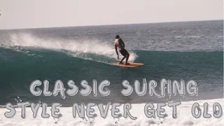 Classic Surf Video - Single Fin Bonzer , 24 January 2021 ( Bingin Beach Surf )