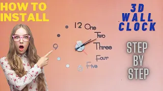 DIY 3D WALL CLOCK | Unboxing and assembling of 3D wall clock | Acrylic Wall Clock | Saira Kanwal