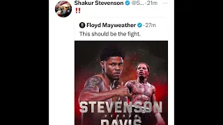 Floyd Mayweather posted a picture of Tank versus Shakur and said they should happen next