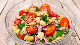 recipe salad with tuna fish is beans. Light is tasty # 59