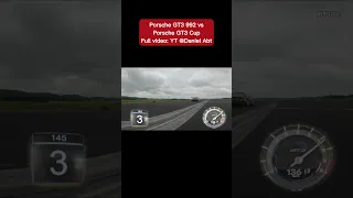 Porsche GT3 992 vs. Porsche GT3 Cup #shorts #car