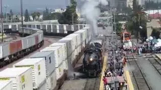 Santa Fe 3751 Leaving San Bernardino Rail Days 4/13/14