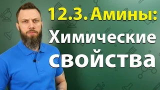 12.3. Амины: Химические свойства. ЕГЭ по химии