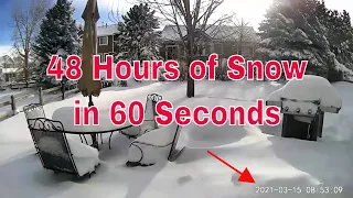 Heavy Snowfall - Colorado Snow Time Lapse