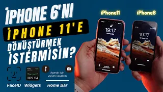 iPhone 6'nı iPhone 11'e Dönüştür! Eski iPhone'a FaceID, Home Bar, Dark Mod ve Widgets Nasıl Eklenir?