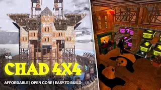 THE CHAD 4X4 - The CHEAPEST Clan Base In RUST | Open Core + Wide Gap | Build Tutorial 2022