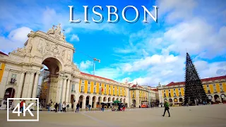 Lisbon Portugal Downtown Walking Tour 4k 2022 🇵🇹