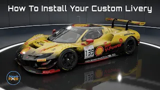 How to install your custom ACC Livery