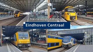 Treinen op station Eindhoven Centraal - 29 maart 2024