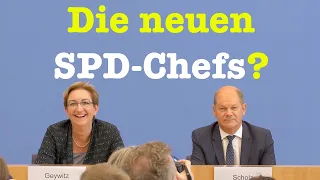 Olaf Scholz & Klara Geywitz kandidieren für den SPD-Vorsitz | BPK 21. August 2019
