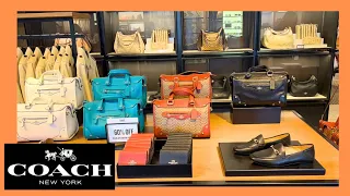 COACH AT OUTLET MALL SALE UP TO 60% OFF WALLETS,SANDALS SHOP WITH ME"