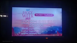 GMA Holy Week 2023 - Maundy Thursday Programming Schedule