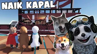 TRIO MANUSIA LETOY NAIK KAPAL! - Human Fall Flat (Port)