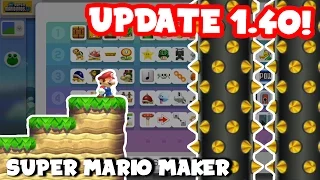 NEW UPDATE 1.40! Keys, KeyDoors / Spikes and more! | Super Mario Maker (Wii U)