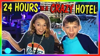 24 HOURS AT A CRAZY HOTEL! 😆| We Are The Davises