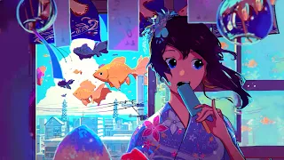 Beach Vibes 🍧 Positive Feelings and Energy 🍧 Morning songs for a positive day ~ Lofi Hip Hop Beats