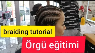 saç örgü eğitimi braid braiding tutorial saç örgüsü  braid  saç modelleri