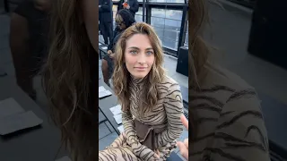 #parisjackson being interviewed at the Stella McCartney Fashion Show ✨ #parisfashionweek