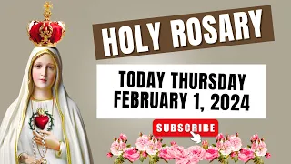 🙏WORLD FATIMA ROSARY🌹 Today Thursday February 1 - 2024