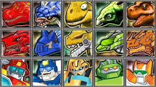 Dinosaur Park + Rescue Bots + Dino Robot Corps - Tyrannosaurus/Stegosaurus/Ankylosaurus/Cartyranno