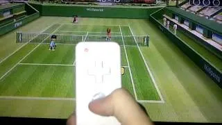 how to do a fast ball everytime on wii sports tennis