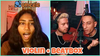 Omegle beatbox : Shocking people with (beatbox & Violin ) 🎻💥