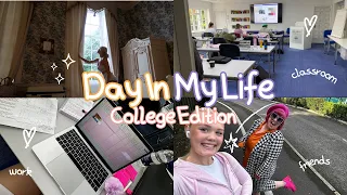 COLLEGE DAY IN MY LIFE 🤍✨- First week, new friends, studying routine 📚📝