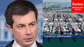 Pete Buttigieg Praises Truck Drivers As He Addresses Supply Chain Problems