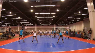 RVVC 16-SELECT vs. MIZUNO LBC  (1/14/18)