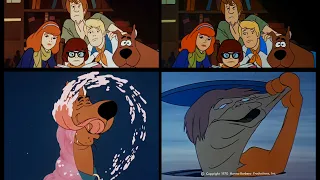 Scooby Doo - Season 1 & 2 (L&R) side-by-side comparison (1969 & 1970)