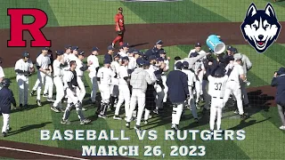 UConn Baseball defeats Rutgers in a thrilling end to a three game series