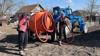 Все буде Україна! Трактор Т-40АМ асенізатор - забезпечили себе безкоштовним добривом на роки...