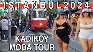 ISTANBUL CITY CENTER KADIKOY LIVELY DISTRICT 4K WALKING TOUR SHOPS,MARKETS,STREET FOODS,RESTAURANTS