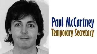 Paul McCartney  "Temporary Secretary"