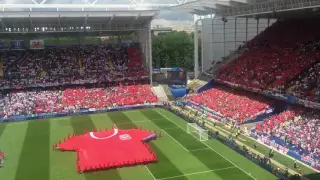 Anthem of Wales before the game vs. England