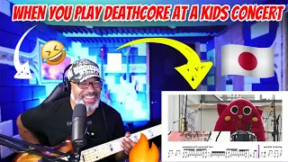 Nyango Star - when you play deathcore at a kids concert - Producer Reaction with Freestyle Bass