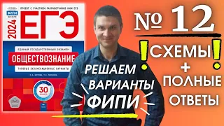 Полный разбор 12 варианта фипи Котова Лискова | ЕГЭ по обществознанию 2024 | Владимир Трегубенко