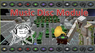 Minecraft Music Disc Farm built into Creeper farm - On/Off switch