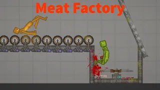 HOW TO BUILD MEAT FACTORY IN MELON PLAYGROUND 12.0 | PEOPLE PLAYGROUND | ACTION SANDBOX