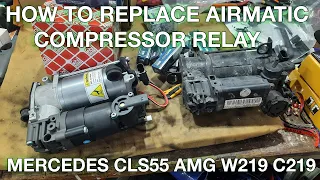 How To Replace #airmatic #compressor #relay / Mercedes CLS55 E55 AMG W219 W211